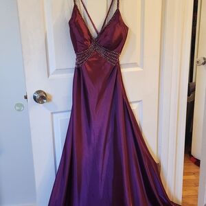 Elegant Purple Evening Gown